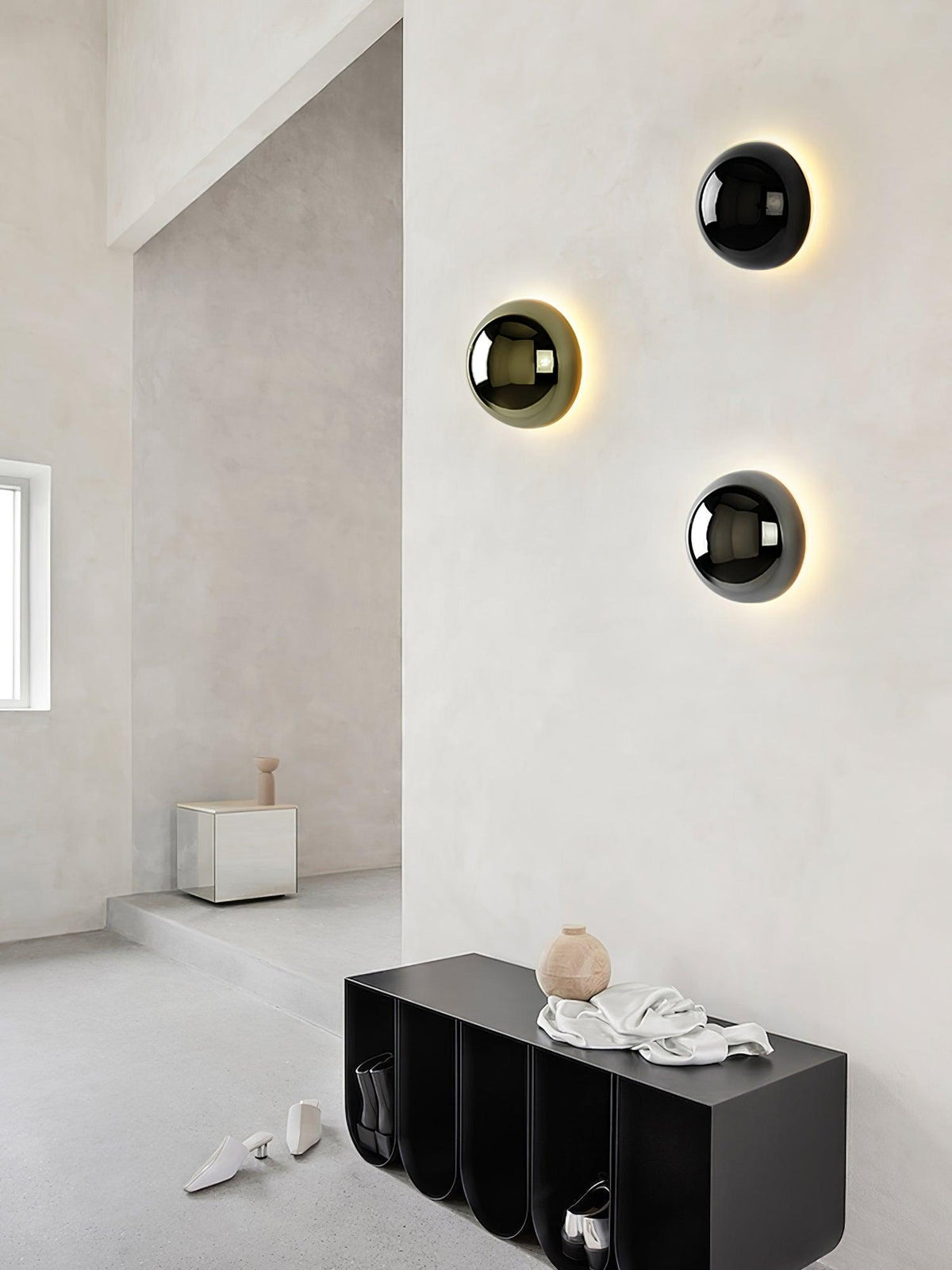 Aurum Sphere Wall Sconce Light-Lighting > Wall Lights-casanuva-casanuva