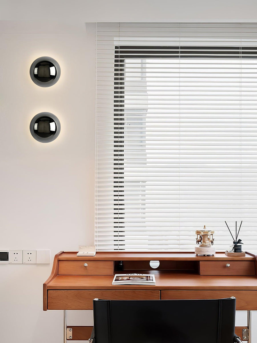Aurum Sphere Wall Sconce Light-Lighting > Wall Lights-casanuva-casanuva