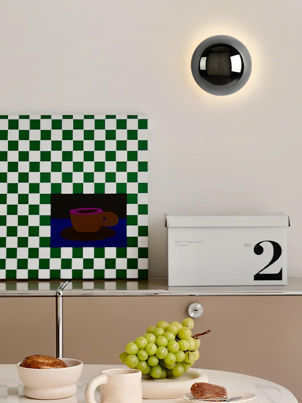 Aurum Sphere Wall Sconce Light-Lighting > Wall Lights-casanuva-casanuva