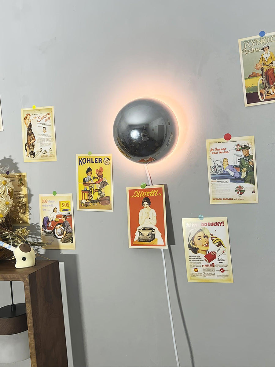 Aurum Sphere Wall Sconce Light-Lighting > Wall Lights-casanuva-casanuva
