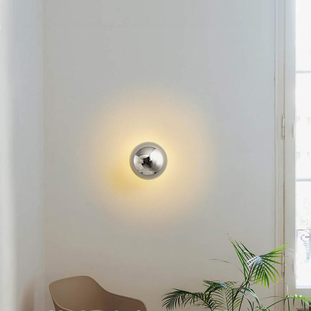 Aurum Sphere Wall Sconce Light-Lighting > Wall Lights-casanuva-casanuva