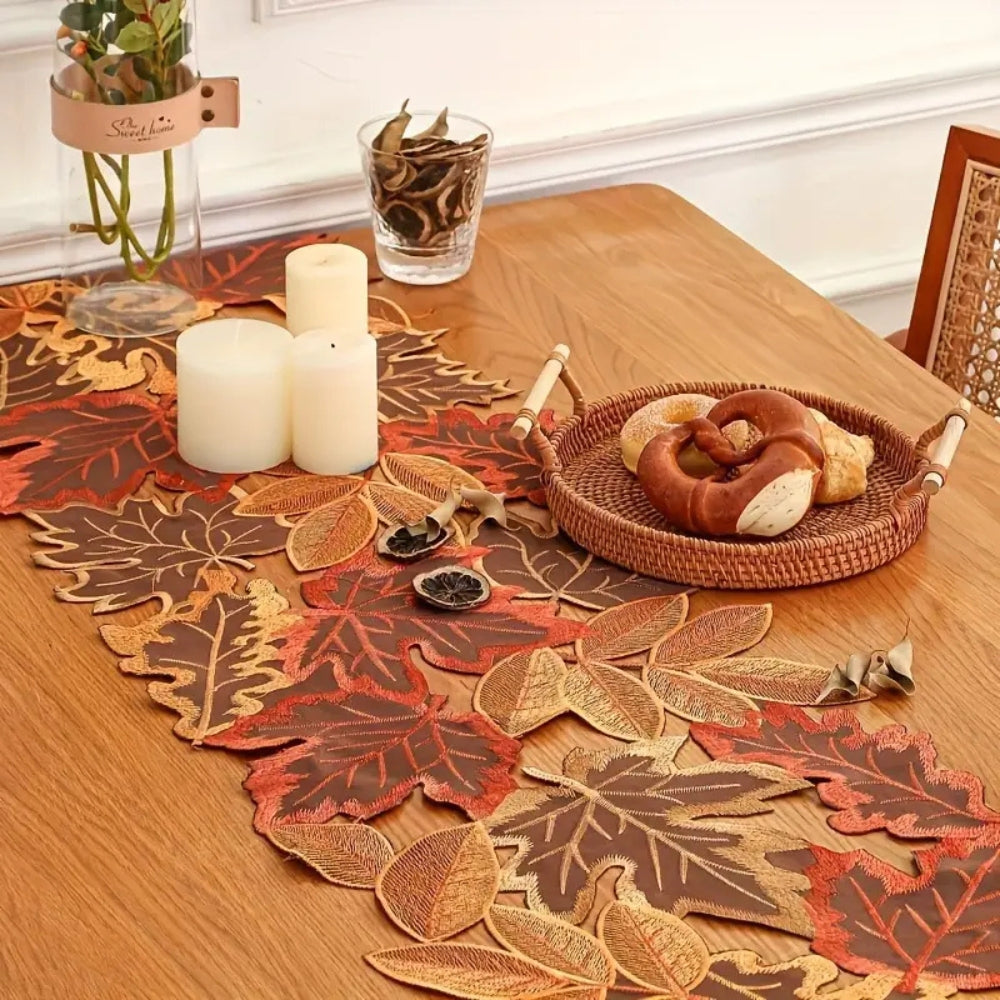 Autumn Leaves Table Runner for Dining Room Decor-Covers & Textiles > Table Runners-casanuva-casanuva