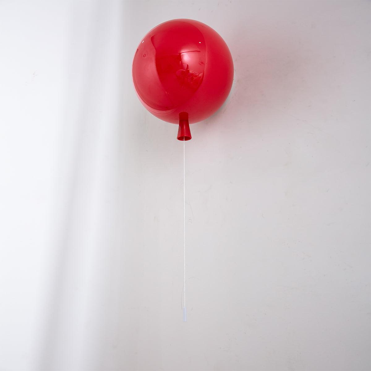 Balloon LED Wall Light-Lighting > Wall Lights-casanuva-9.8" / Dia 25cm-Red-casanuva