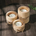 Bamboo Candle Holders Set of 3-Home Decor > Candle Holders-casanuva-casanuva