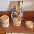 Bamboo Candle Holders Set of 3-Home Decor > Candle Holders-casanuva-casanuva
