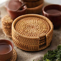 Bamboo Coasters Natural Style for Elegant Table Settings-Kitchen & Dining > Tableware-casanuva-casanuva