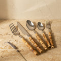 Bamboo Cutlery Set with Natural Accents for Sustainable Dining-Kitchen & Dining > Cutlery-casanuva-casanuva