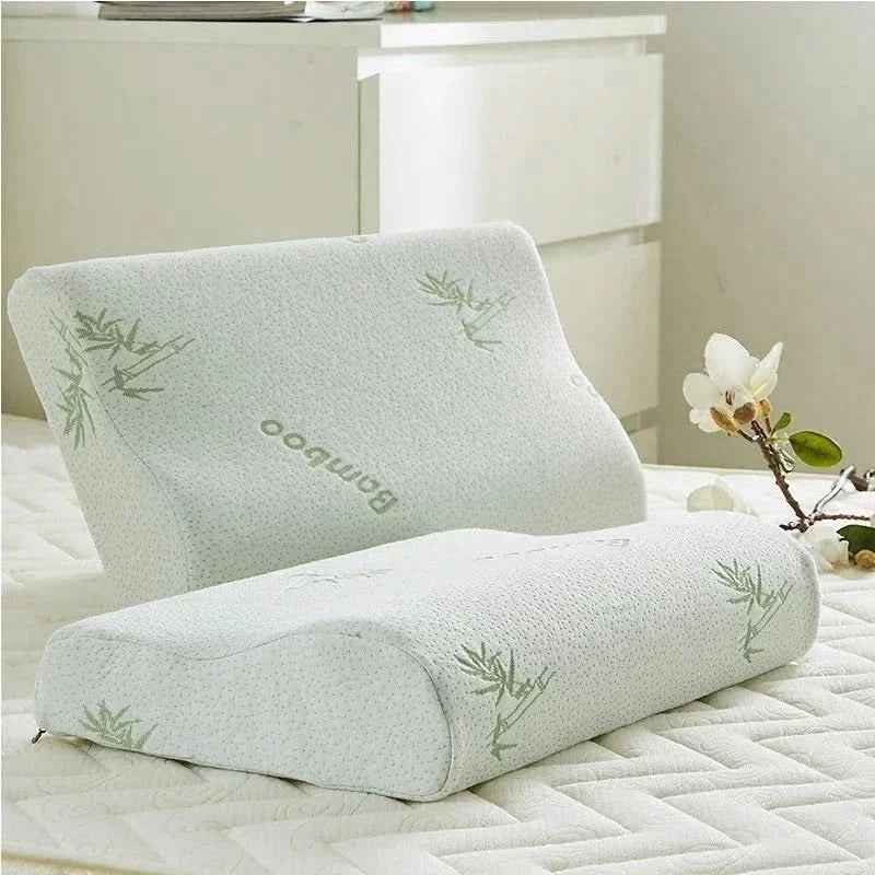 Bamboo Neck Pillow for Ergonomic Support and Comfort-Bedding & Bath > Pillowcases-casanuva-casanuva