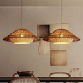Bamboo Pendant Light Wide Conical Shade-Lighting > Pendant Lights-casanuva-casanuva