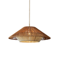 Bamboo Pendant Light Wide Conical Shade-Lighting > Pendant Lights-casanuva-50cm-casanuva
