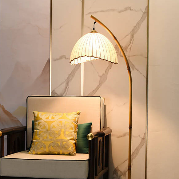 Bamboo Pole Floor Lamp 1-Light Retro Zen Design-Lighting > Floor Lamps-casanuva-casanuva