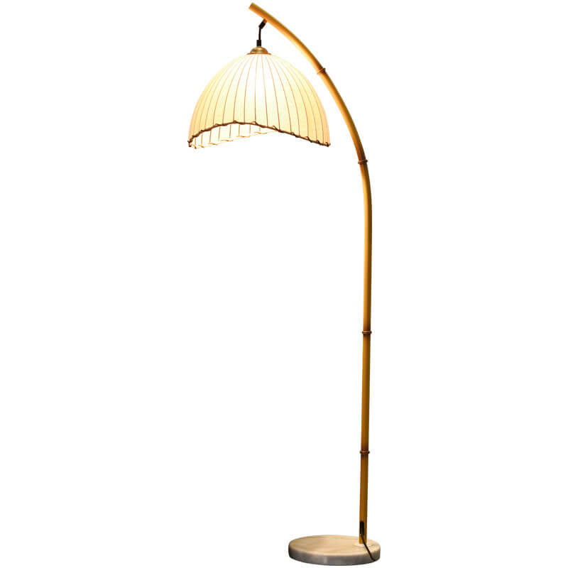 Bamboo Pole Floor Lamp 1-Light Retro Zen Design-Lighting > Floor Lamps-casanuva-casanuva