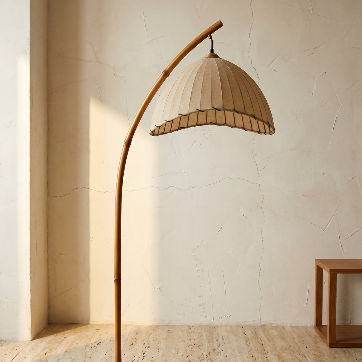 Bamboo Pole Floor Lamp 1-Light Retro Zen Design-Lighting > Floor Lamps-casanuva-casanuva