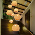 Bamboo Weaving Round Beige Pendant Light 1-Light Japanese Design-Lighting > Pendant Lights-casanuva-casanuva