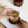 Bamboo Wood Heat-Resistant Coasters Set-Kitchen & Dining > Coasters-casanuva-casanuva