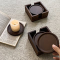 Bamboo Wood Heat-Resistant Coasters Set-Kitchen & Dining > Coasters-casanuva-casanuva