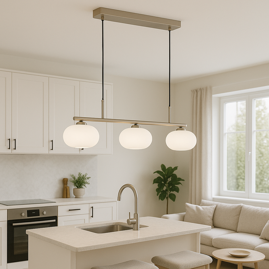 Bauhaus 3-Light Pendant Light for Kitchen Island-Lighting > Pendant Lights-casanuva-casanuva