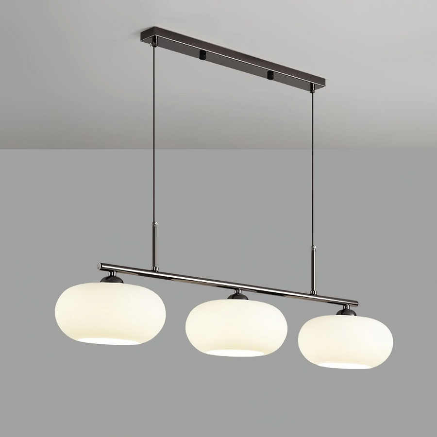 Bauhaus 3-Light Pendant Light for Kitchen Island-Lighting > Pendant Lights-casanuva-Silver-75x35x25cm-casanuva