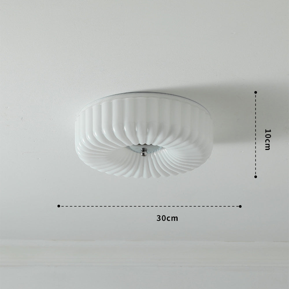 Bauhaus Cream Glass Ceiling Light Vintage Design-Lighting > Ceiling Lights-casanuva-casanuva