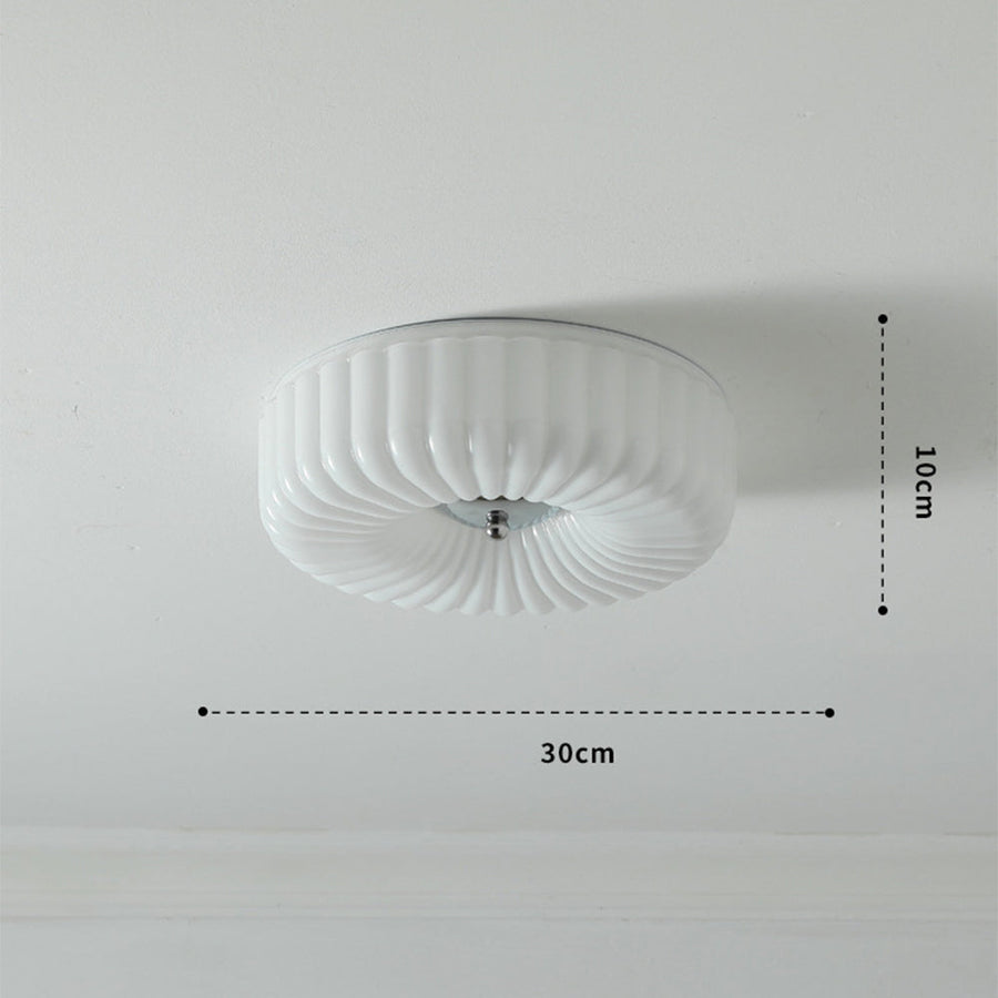 Bauhaus Cream Glass Ceiling Light Vintage Design-Lighting > Ceiling Lights-casanuva-casanuva