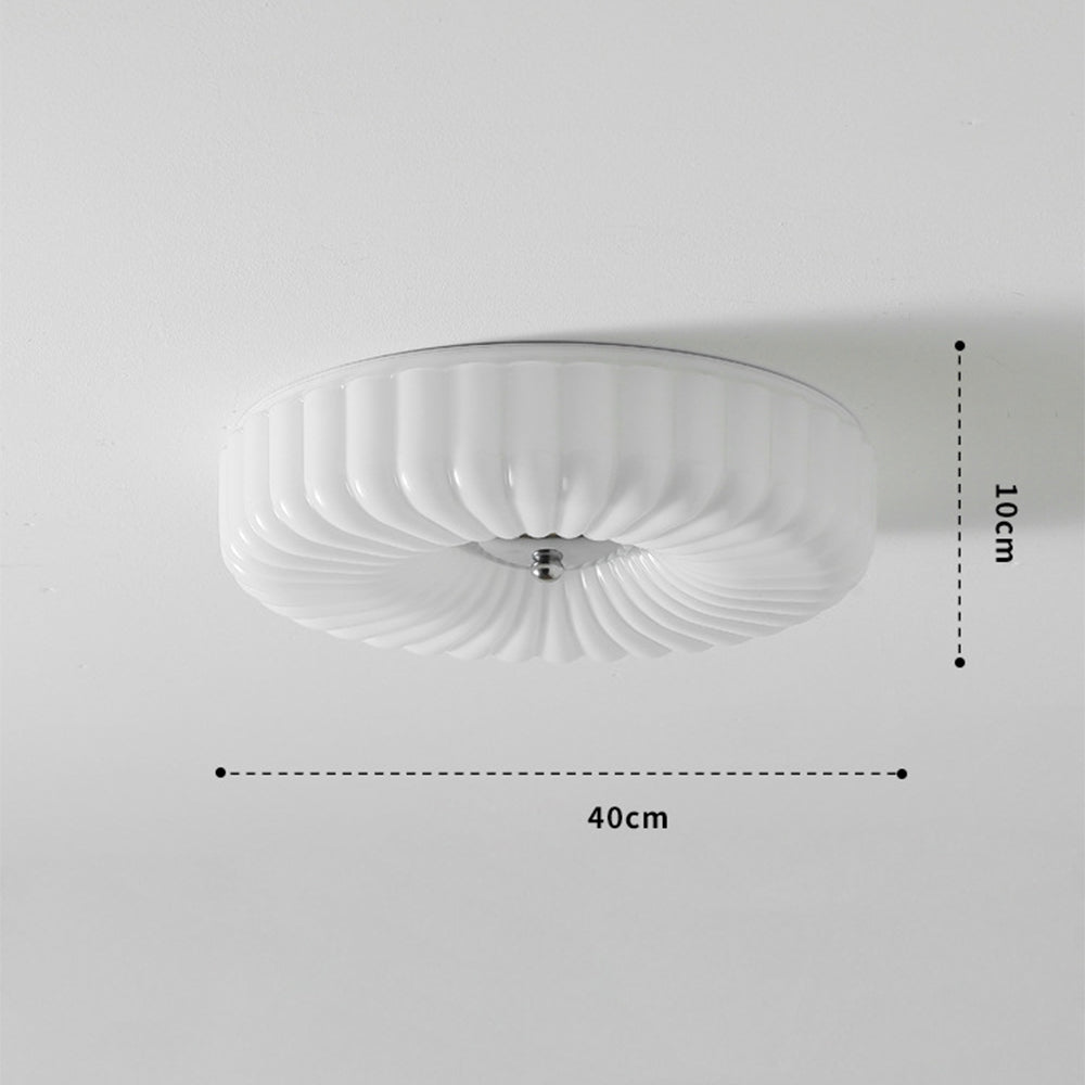 Bauhaus Cream Glass Ceiling Light Vintage Design-Lighting > Ceiling Lights-casanuva-casanuva