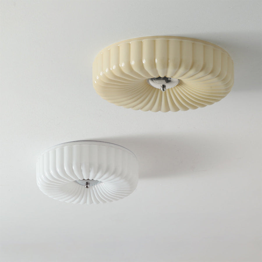 Bauhaus Cream Glass Ceiling Light Vintage Design-Lighting > Ceiling Lights-casanuva-casanuva
