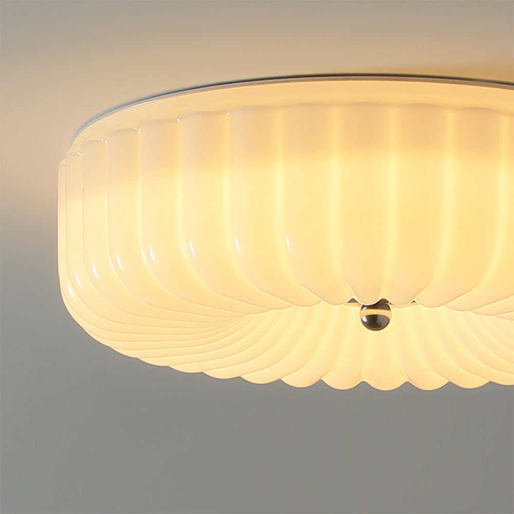 Bauhaus Cream Glass Ceiling Light Vintage Design-Lighting > Ceiling Lights-casanuva-casanuva
