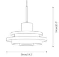 Bauhaus Double Layer Glass Pendant Light-Lighting > Pendant Lights-casanuva-casanuva