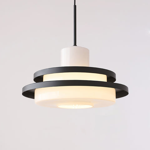 Bauhaus Double Layer Glass Pendant Light-Lighting > Pendant Lights-casanuva-casanuva