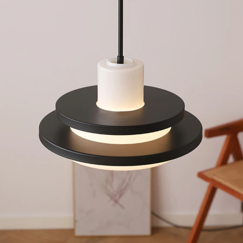 Bauhaus Double Layer Glass Pendant Light-Lighting > Pendant Lights-casanuva-casanuva