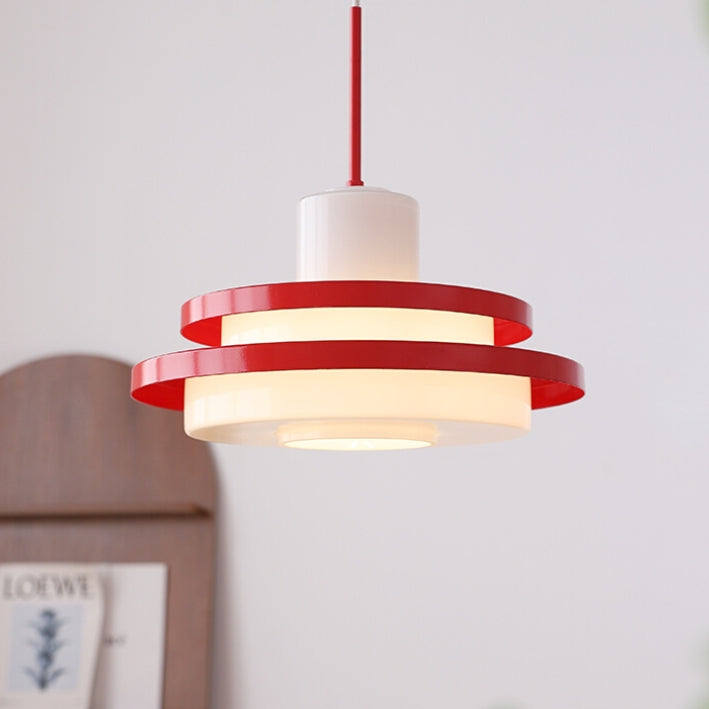 Bauhaus Double Layer Glass Pendant Light-Lighting > Pendant Lights-casanuva-casanuva