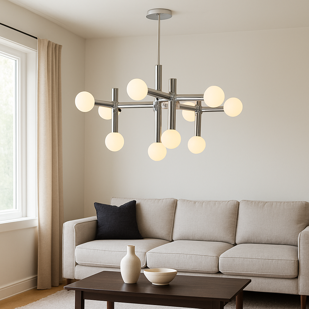 Bauhaus Metal Chandelier-Lighting > Chandeliers & Pendant Lights-casanuva-casanuva
