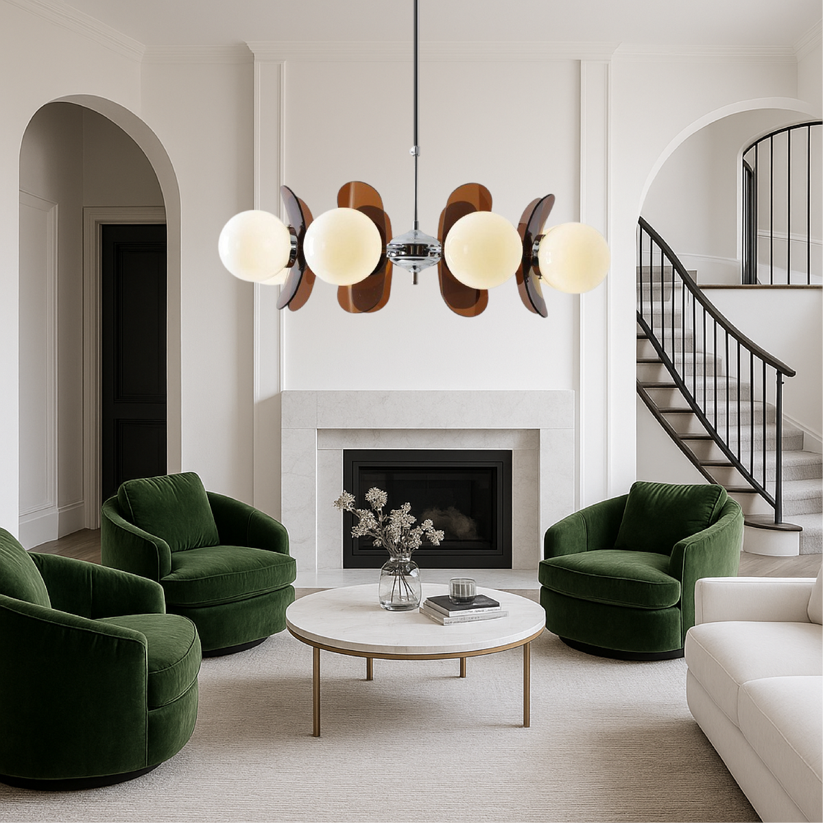 Bauhaus Style Chandelier Modern Lighting Fixture-Lighting > Chandeliers & Pendant Lights-casanuva-casanuva