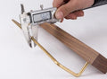 Beech Wood Towel Rack with Brass Accents-Bedding & Bath > Bathroom Accessories-casanuva-casanuva