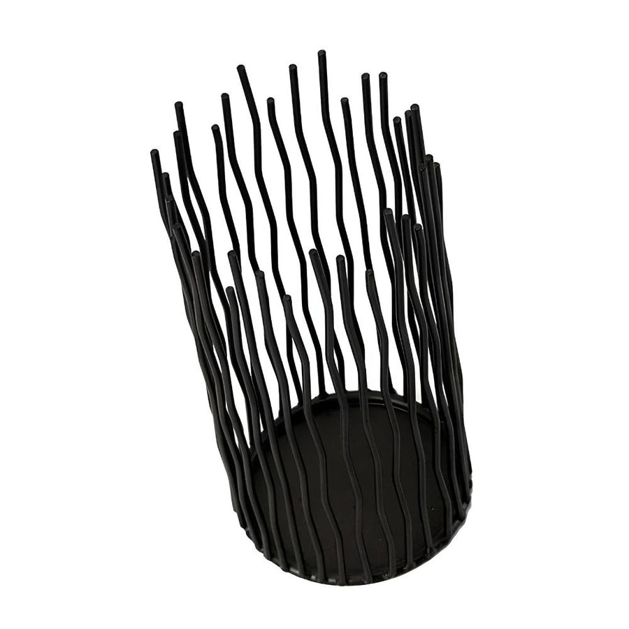 Black Iron Desk Candle Holder-Home Decor > Candle Holders-casanuva-casanuva