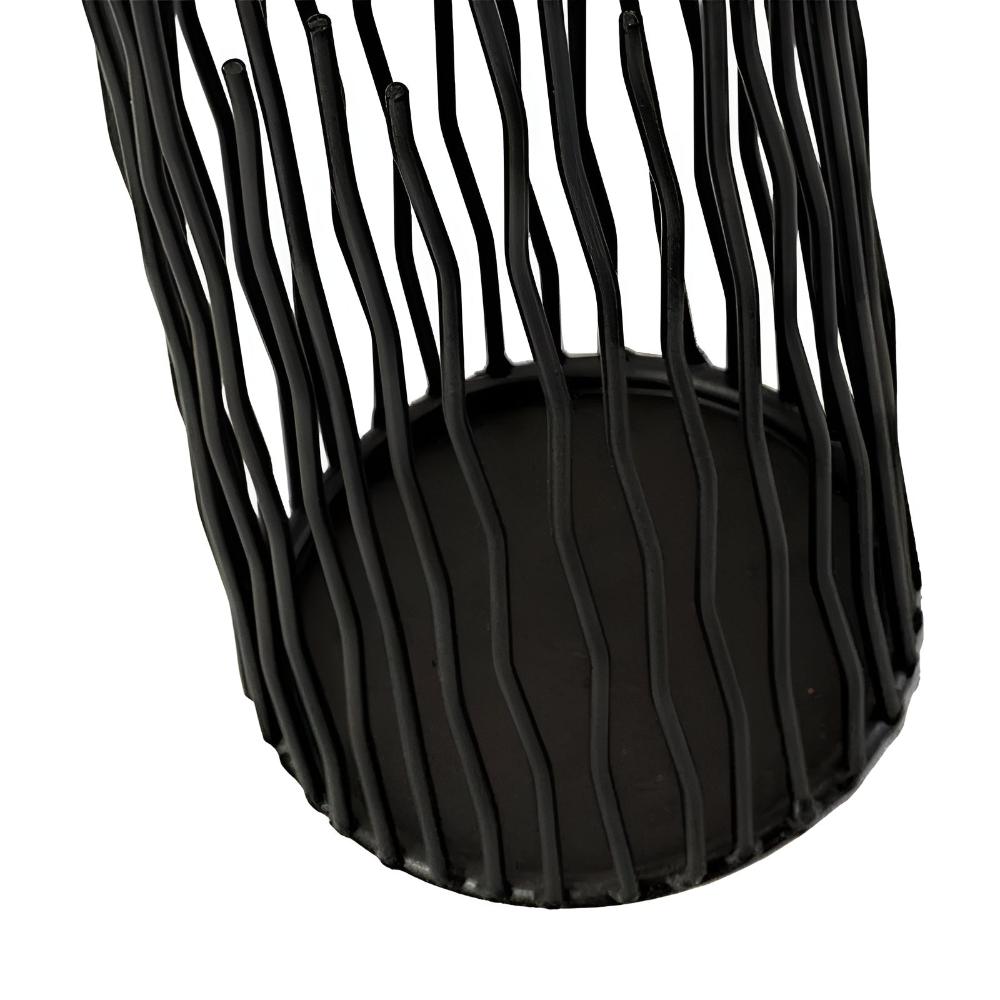 Black Iron Desk Candle Holder-Home Decor > Candle Holders-casanuva-casanuva