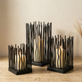 Black Iron Desk Candle Holder-Home Decor > Candle Holders-casanuva-casanuva