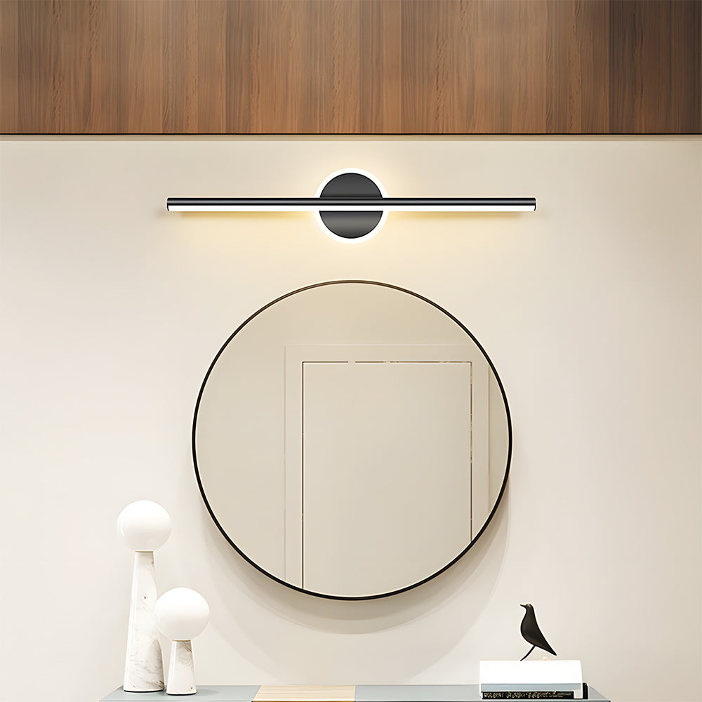 Black LED Vanity Light Fixture for Bathroom and Bedroom-Lighting > Wall Lights-casanuva-Black-L40cm(30W)-Warm White-casanuva