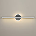 Black LED Vanity Light Fixture for Bathroom and Bedroom-Lighting > Wall Lights-casanuva-Black-L80cm(24W)-3 color change by switch-casanuva