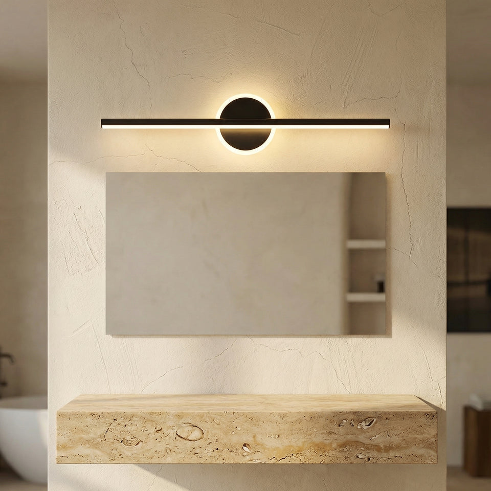Black LED Vanity Light Fixture for Bathroom and Bedroom-Lighting > Wall Lights-casanuva-casanuva