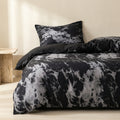 Black Marble Duvet Cover Set 3 Piece-Bedding & Bath > Bedding Sets-casanuva-casanuva
