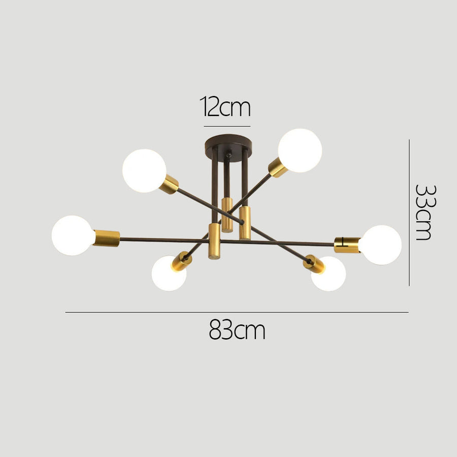 Black Nordic Ceiling Light-Lighting > Ceiling Lights-casanuva-casanuva