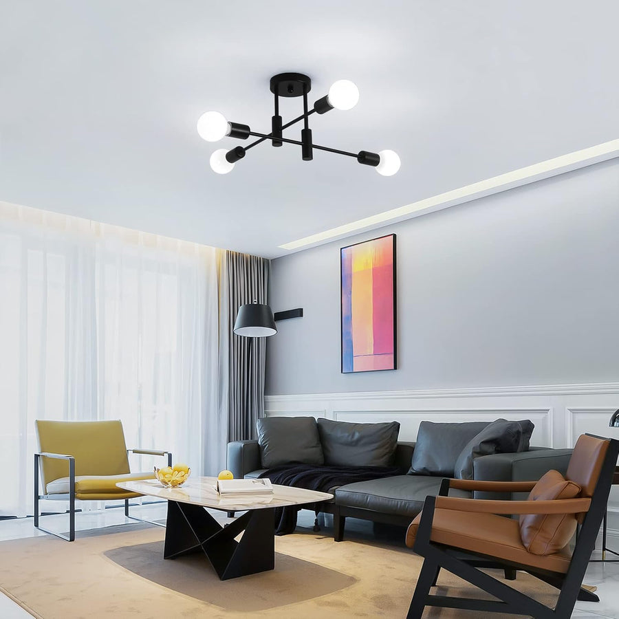 Black Nordic Ceiling Light-Lighting > Ceiling Lights-casanuva-casanuva