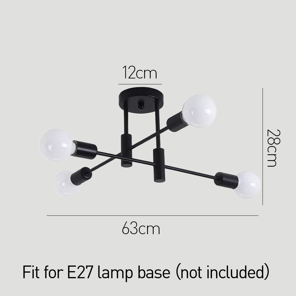 Black Nordic Ceiling Light-Lighting > Ceiling Lights-casanuva-casanuva