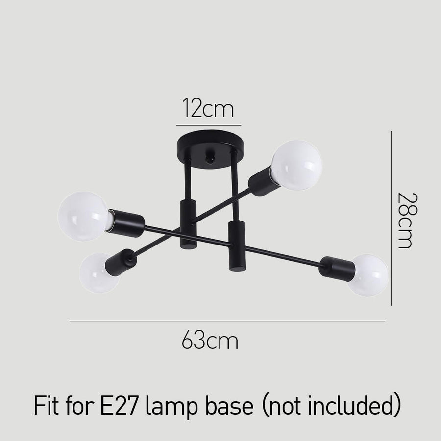 Black Nordic Ceiling Light-Lighting > Ceiling Lights-casanuva-casanuva