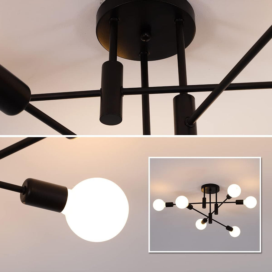 Black Nordic Ceiling Light-Lighting > Ceiling Lights-casanuva-casanuva