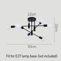 Black Nordic Ceiling Light-Lighting > Ceiling Lights-casanuva-casanuva