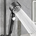 Black Shower Head ABS Plastic with Enhanced Comfort Features-Bedding & Bath > Bathroom Accessories-casanuva-casanuva