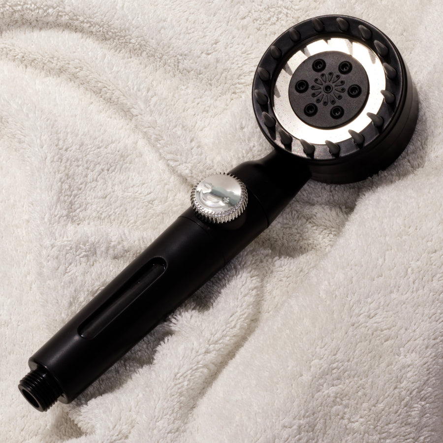 Black Shower Head ABS Plastic with Enhanced Comfort Features-Bedding & Bath > Bathroom Accessories-casanuva-casanuva