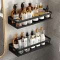 Black Shower Shelf Space-Saving Design-Bedding & Bath > Bathroom Accessories-casanuva-casanuva